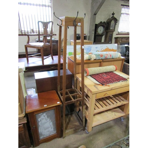 764 - EDWARDIAN HAT AND COAT STAND