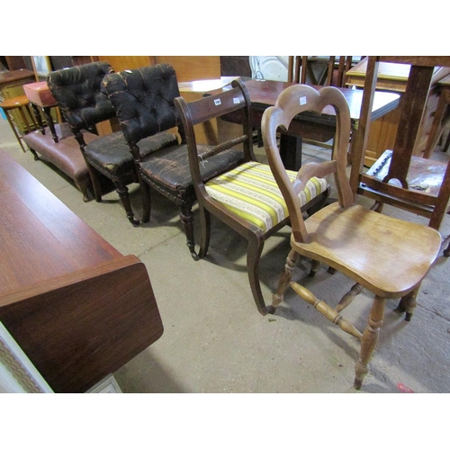 789 - FOUR MISC. DINING CHAIRS