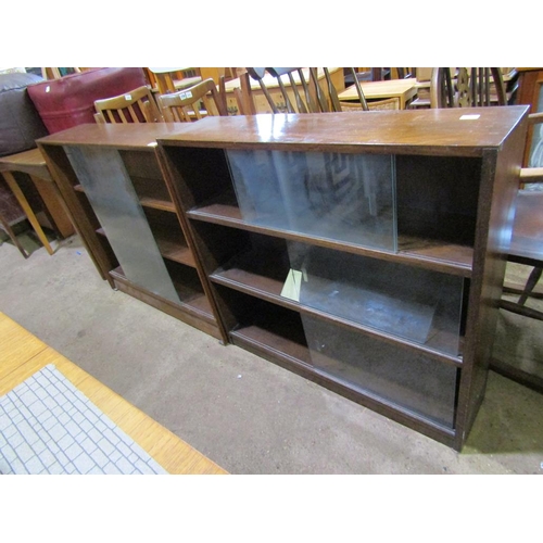 797 - TWO GLAZED BOOKCASES