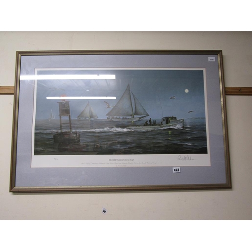 422 - SIGNED LIMITED PAUL MAGEE PRINT - HOMEWARD BOUND