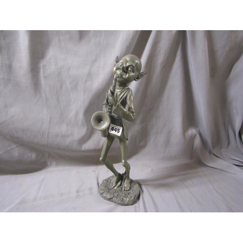 445 - BRONZED FIGURE - PIXIE WITH SAXOPHONE