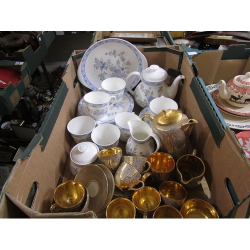 514 - BOX OF TEAWARES TO INCL DOULTON