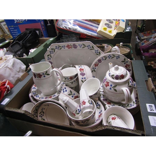 518 - ADAMS OLD COLONIAL TEA/TABLE WARES