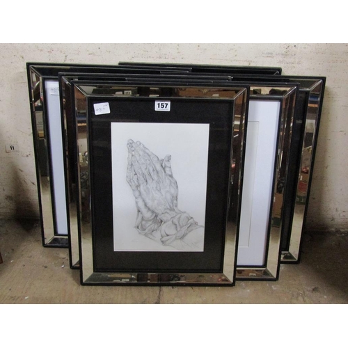 157 - QTY OF FRAMED PENCIL DRAWINGS