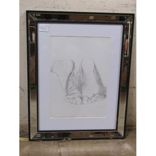 157 - QTY OF FRAMED PENCIL DRAWINGS