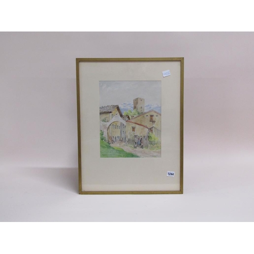 1244 - JOSHUA HAGEN - RATTENBERG IN TIROL, SIGNED WATERCOLOUR, F/G, 32CM X 26CM