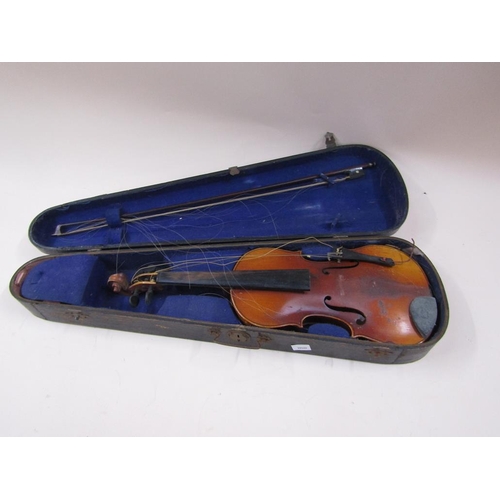 1304 - FIVE VIOLINS IN CASES