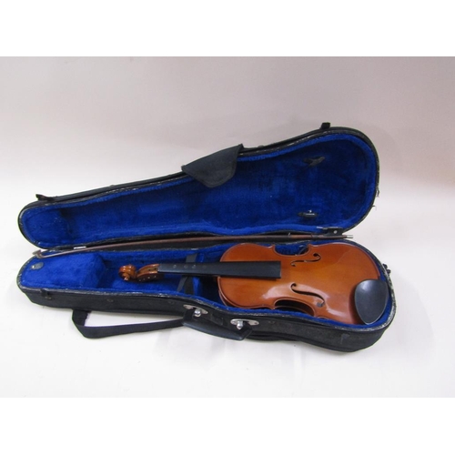 1304 - FIVE VIOLINS IN CASES