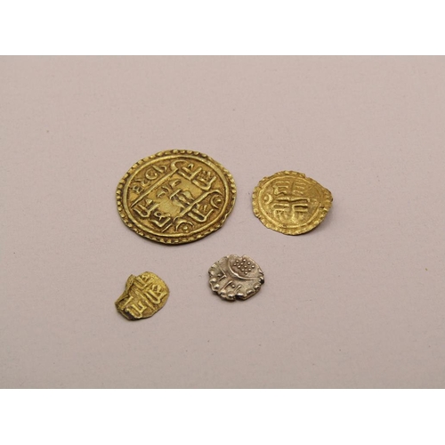 1467 - FOUR INDIAN/ISLAMIC GOLD COINS