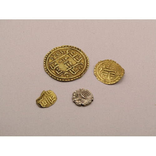 1467 - FOUR INDIAN/ISLAMIC GOLD COINS