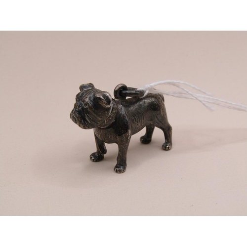 1477 - SILVER BULLDOG PENDANT