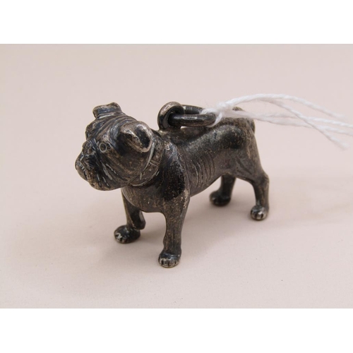 1477 - SILVER BULLDOG PENDANT