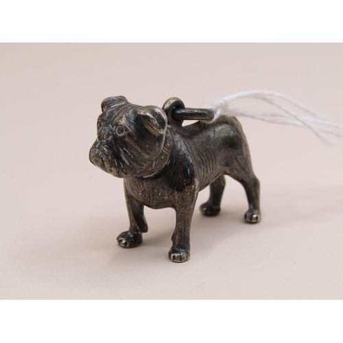 1477 - SILVER BULLDOG PENDANT