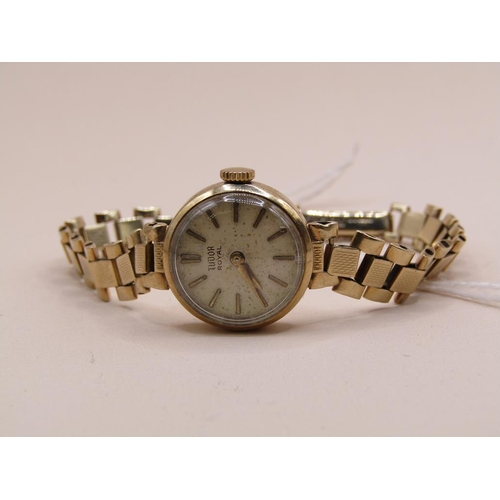 1479 - 9ct GOLD LADIES TUDOR ROLEX WATCH