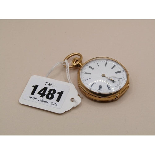 1481 - FRENCH 18ct POCKET WATCH