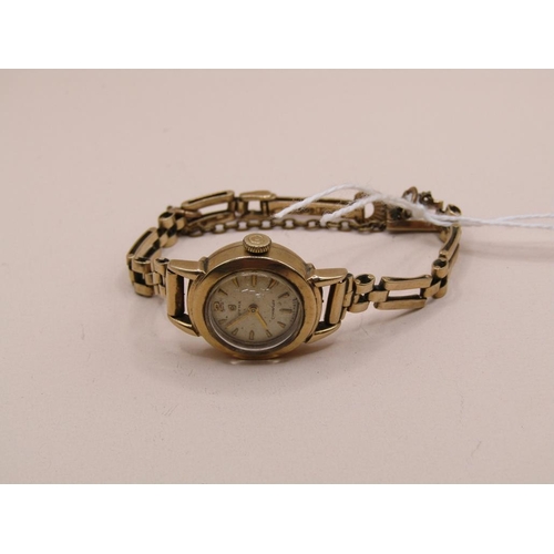 1482 - CYMA 9ct GOLD LADIES WATCH