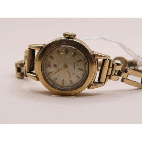 1482 - CYMA 9ct GOLD LADIES WATCH