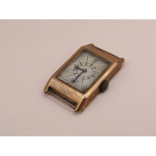 1483 - 9ct GOLD CASED GENTS WATCH MOVEMENT