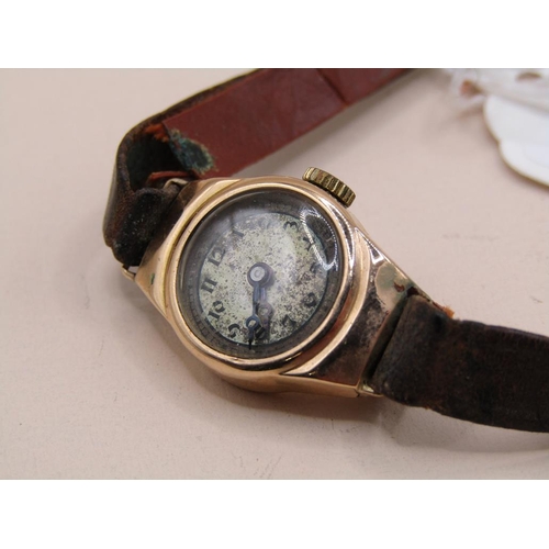 1484 - TWO 9ct GOLD CASED WATCHES