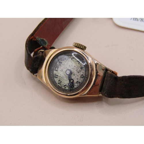 1484 - TWO 9ct GOLD CASED WATCHES