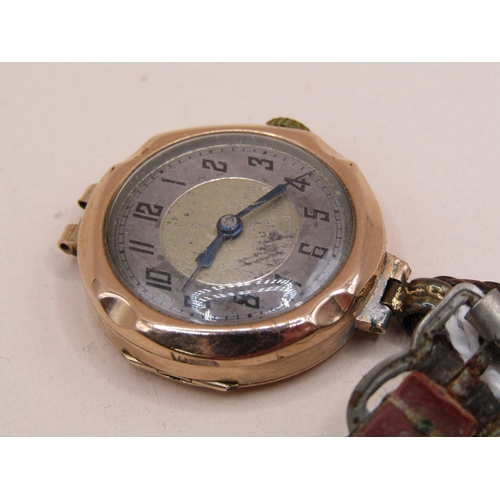 1484 - TWO 9ct GOLD CASED WATCHES