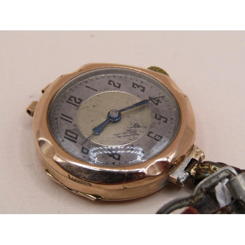 1484 - TWO 9ct GOLD CASED WATCHES