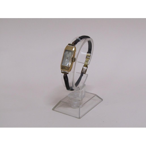 1489 - 9ct GOLD CASED LADIES WATCH