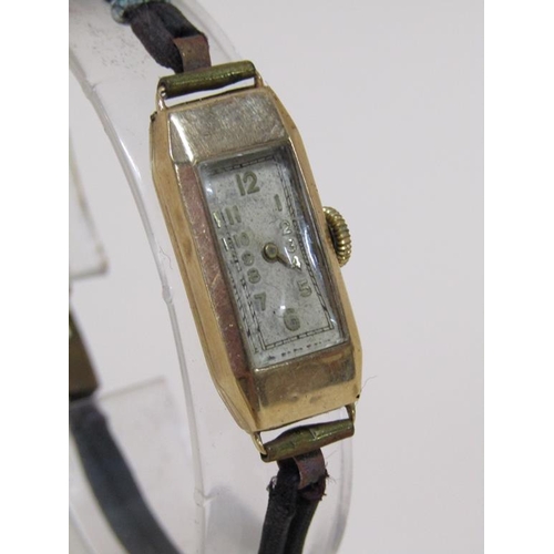 1489 - 9ct GOLD CASED LADIES WATCH