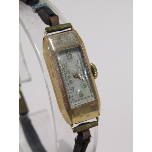 1489 - 9ct GOLD CASED LADIES WATCH