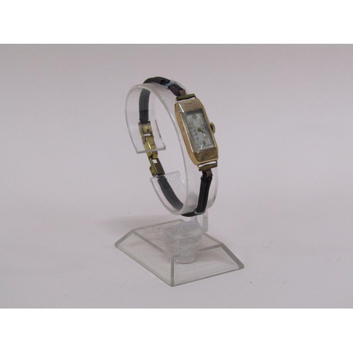 1489 - 9ct GOLD CASED LADIES WATCH