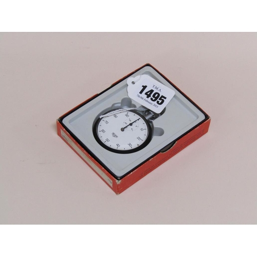 1495 - HEUER STOPWATCH IN ORIGINAL BOX