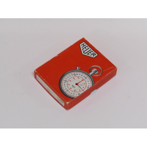 1495 - HEUER STOPWATCH IN ORIGINAL BOX