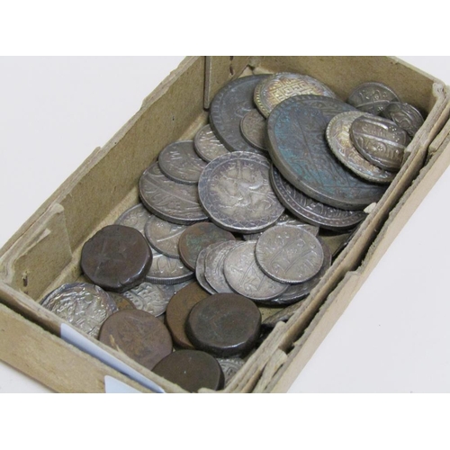 1501 - BOX OF SILVER AND COPPER INDIAN/ISLAMIC COINS