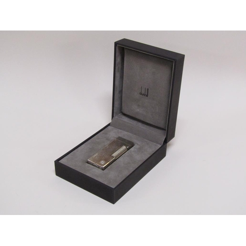 1515 - DUNHILL LIGHTER IN FITTED BOX WITH GUARANTEE AND SERVICE PAPERWORK