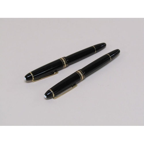 1526 - MONT BLANC 14ct NIB FOUNTAIN PEN AND BALLPOINT PEN SET