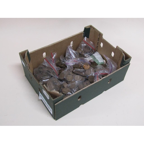 1683 - LARGE BOX OF MIXED COPPER AND OTHER COINS