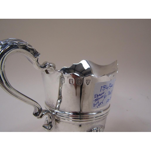 1703 - IRISH SILVER CREAM JUG EDMUND JOHNSON DUBLIN 1895 6.7ozt