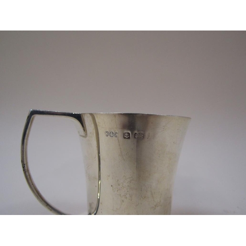 1710 - ART DECO SILVER CREAM JUG 3.2ozt