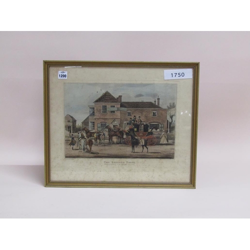 1200 - LATE VICTORIAN PRINT THE BEDFORD TIMES, F/G 32 x 40 cms