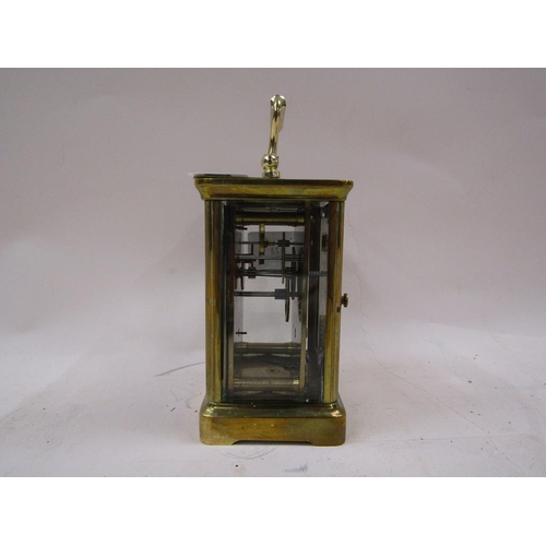 1350 - BRASS CASED CARRIAGE CLOCK - FOR REPAIR