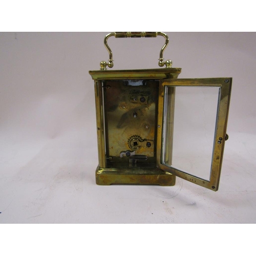 1350 - BRASS CASED CARRIAGE CLOCK - FOR REPAIR