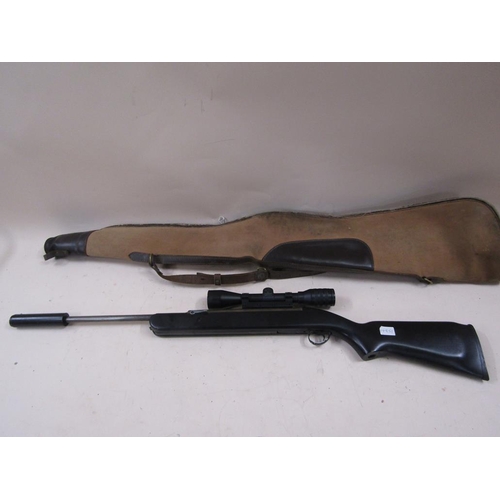 1383 - BSA .177 AIR RIFLE WTIH TELESCOPIC SIGHT