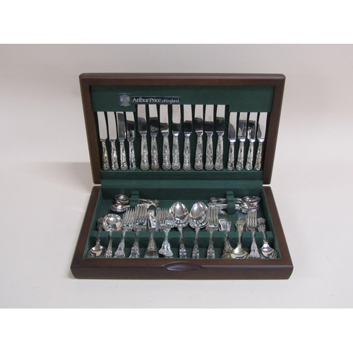 1762 - ARTHUR PRICE OF ENGLAND SILVER PLATED CANTEEN OF CUTLERY