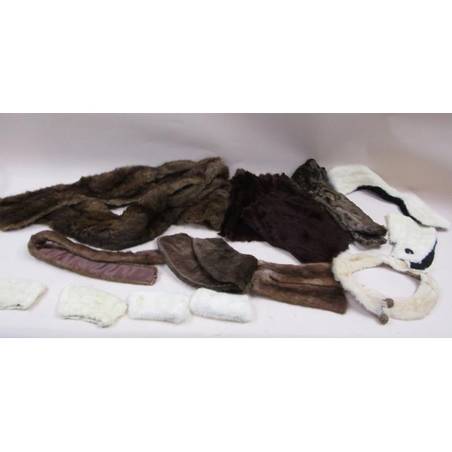 1396 - BOX OF FUR STOLES