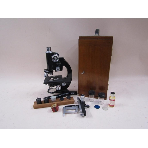 1406 - MID 20C MICROSCOPE IN CASE