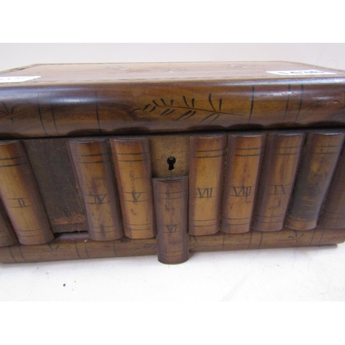 1436 - INLAID SORRENTO WOODEN BOX, 23CM W