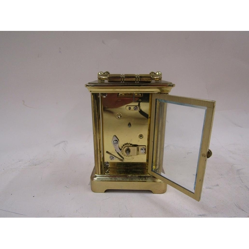 1439A - HALCYON DAYS ROYAL COMMEMORATIVE CARRIAGE CLOCK IN CASE, CLOCK 12CM H