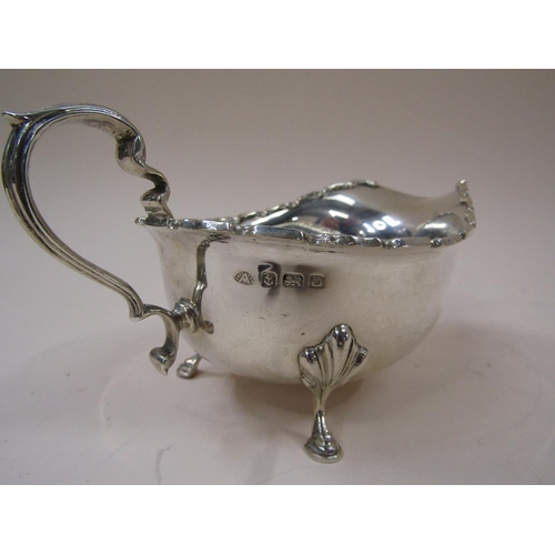 1722 - SILVER SAUCE BOAT ADIE BROS. BIRMINGHAM 3.9ozt