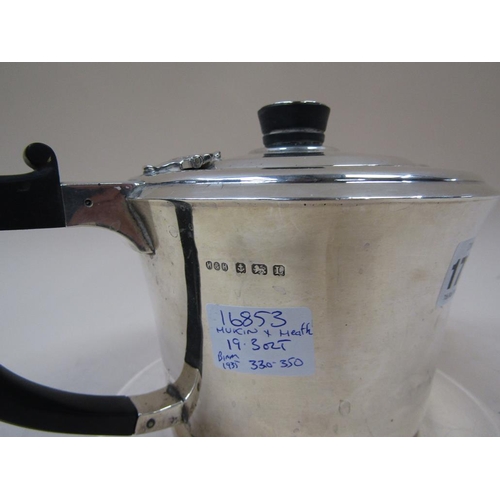 1735 - HUKIN AND HEATH SILVER TEAPOT, BIRMINGHAM 1935 19.3ozt