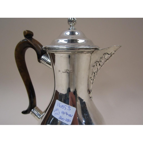 1738A - EARLY 20c SILVER WATER JUG LONDON 1903, 16.4ozt